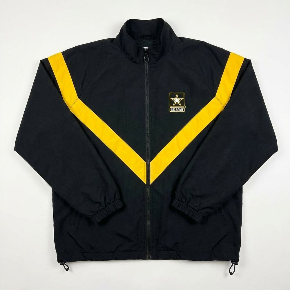 Vintage Army Black Yellow Windbreaker Jacket
